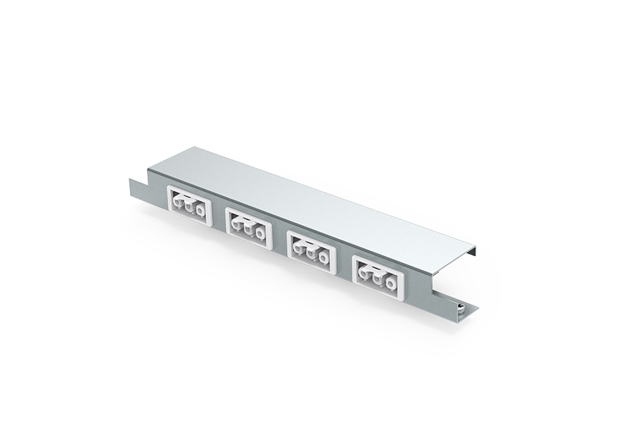 HPL inbouwpaneel 4x GST18/3 voor vloerdoos instort 32mm