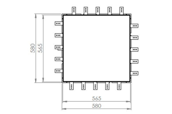 HPL Multibox basisdoos standaard