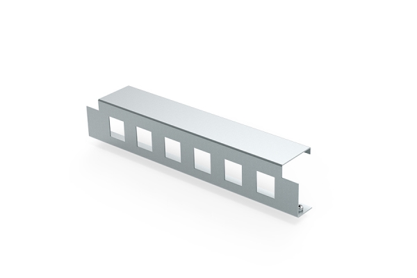  Inbouwpaneel 6x data Systimax, tbv Avaya inzetclip, geschikt voor Instort 50mm en 80mm